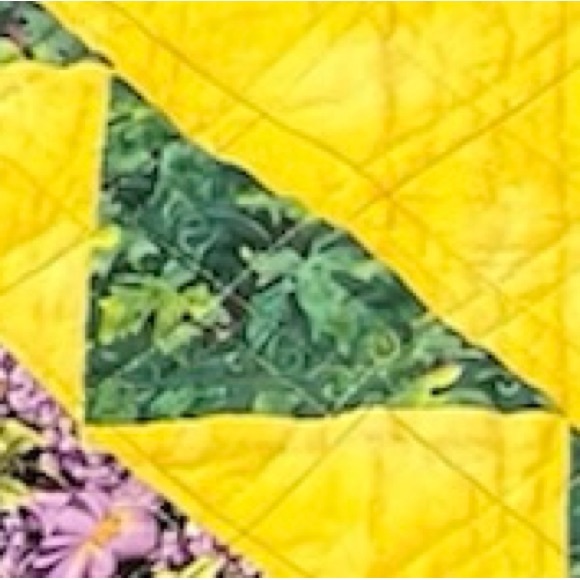 One of a Kind Handmade Wall Hanging, Lap Quilt, Baby Quilt, Table Top 42”x40” - Picture 11 of 11